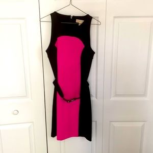 Michael Kors neon pink scuba dress